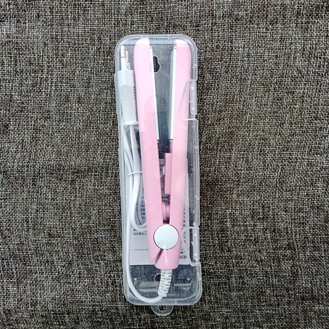 Mini Chapinha Prancha Portátil 3 em 1 — Alisa, Modela e Cacheia | Aquecimento Rápido + Estojo