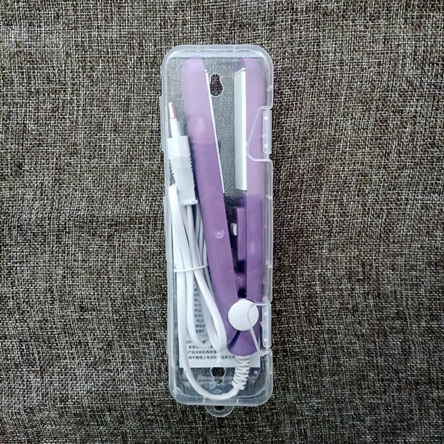 Mini Chapinha Prancha Portátil 3 em 1 — Alisa, Modela e Cacheia | Aquecimento Rápido + Estojo