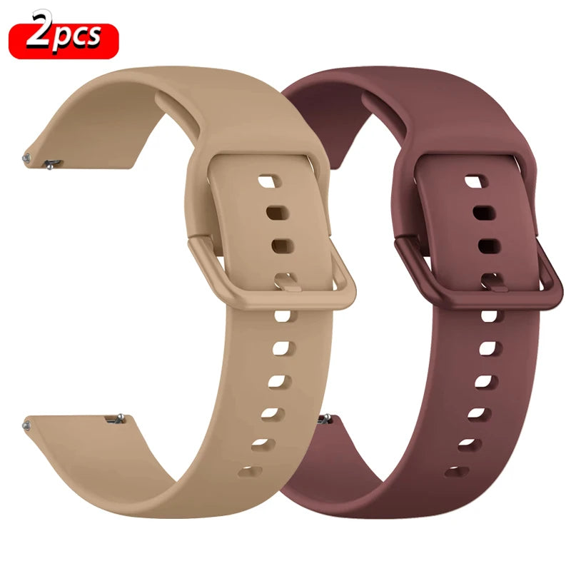 Strap For Amazfit GTS 2/4/3/GTS 2/4 Mini/GTR 4/2/2e 20mm/22mm Watch Silicone Sport Bracelet Amazfit bip 6 5 3/u pro Series bands