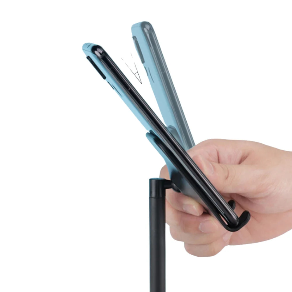 Universal Mobile Phone Stand-Stable Plastic Base, Non-slip and Ergonomic Adjustment