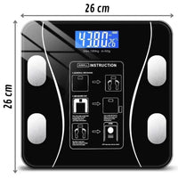 Bluetooth Digital Body Bioimpedance Scale 180kg Smart Bluetooth Electronic Scale for Human Weight Measurement and Charging