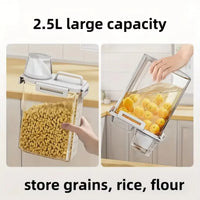 Hermetic Pot Cup Meter Beak Doser Kitchen Anti-Meds Multipurpose Laundry Practical Storage Compact Organizer