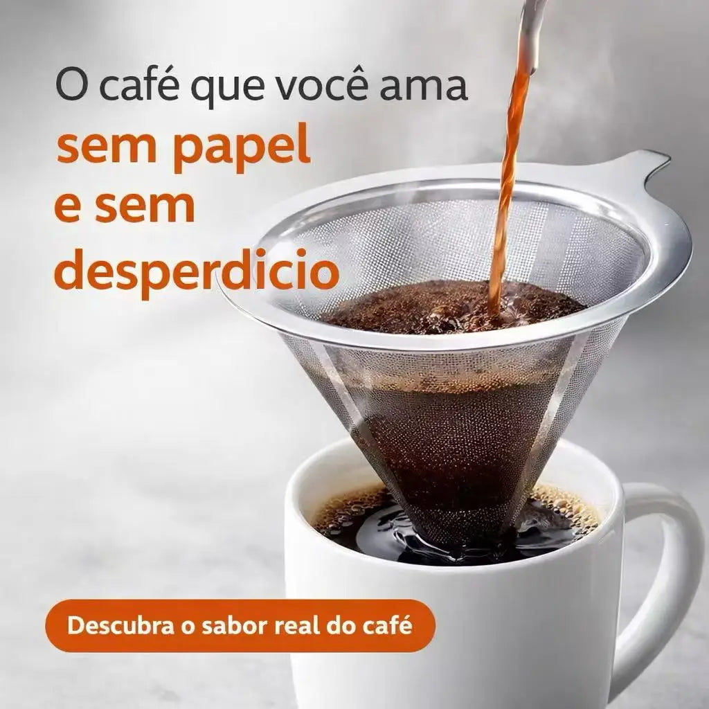 Filtro Permanente para Café 103 em Aço Inox Reutilizável