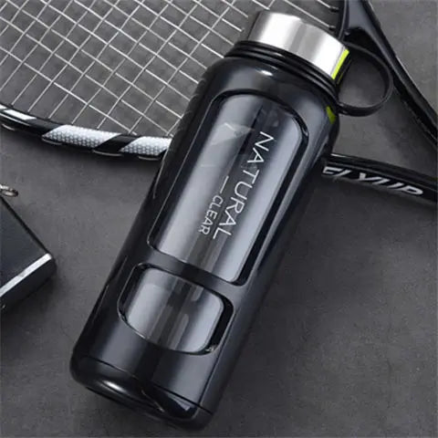 Portable Water Bottle Glass 520/650/1000ml Large Capacity Cup Fitness Outdoor Sports Leak-proof Bike Climbing Camping