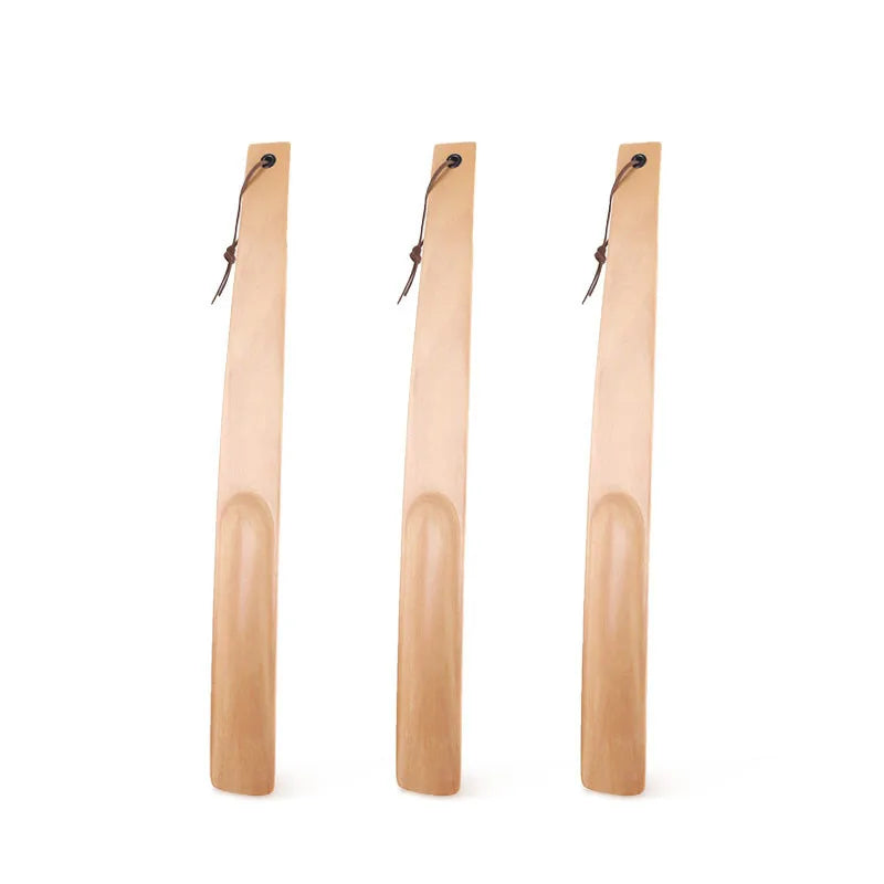 Calçadeira de Sapatos em Madeira 38cm com Cabo Longo