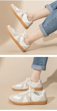 Unisex German Army Trainers Shoes Versatile White Casual Shoes 2026 Spring Retro Sneakers Couples Platform Sports Shoes