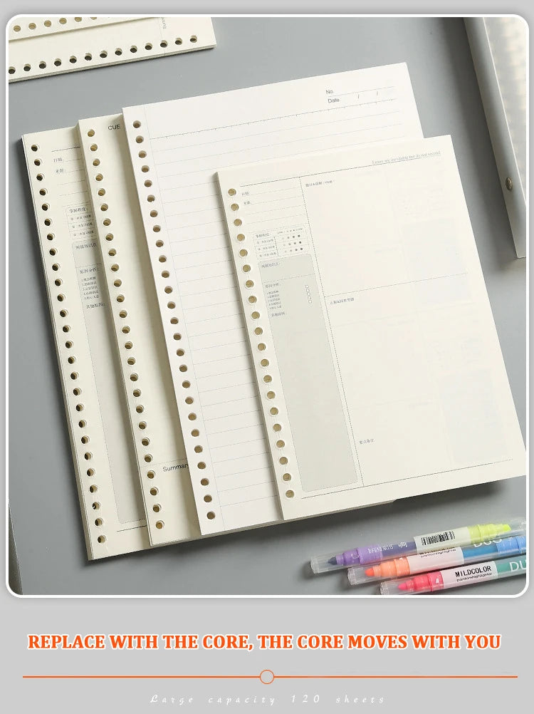 Folhas para Caderno de Disco e Fichário – Folhas Reposicionáveis