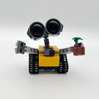 Kit de blocos de montar MOC Mini Robô Wall-E com mais de 200 peças, inspirado em filme clássico. Brinquedo criativo de tijolinhos para crianças, adolescentes e adultos. Ideal para presentear.