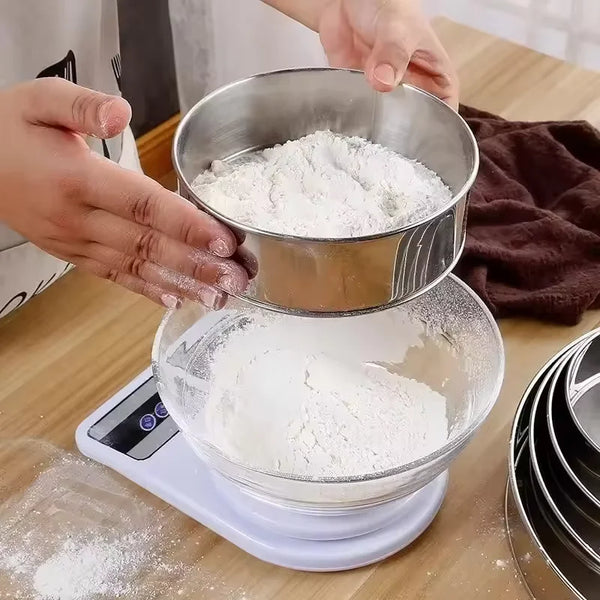 Balança Digital de Cozinha em Aço Inoxidável 10kg