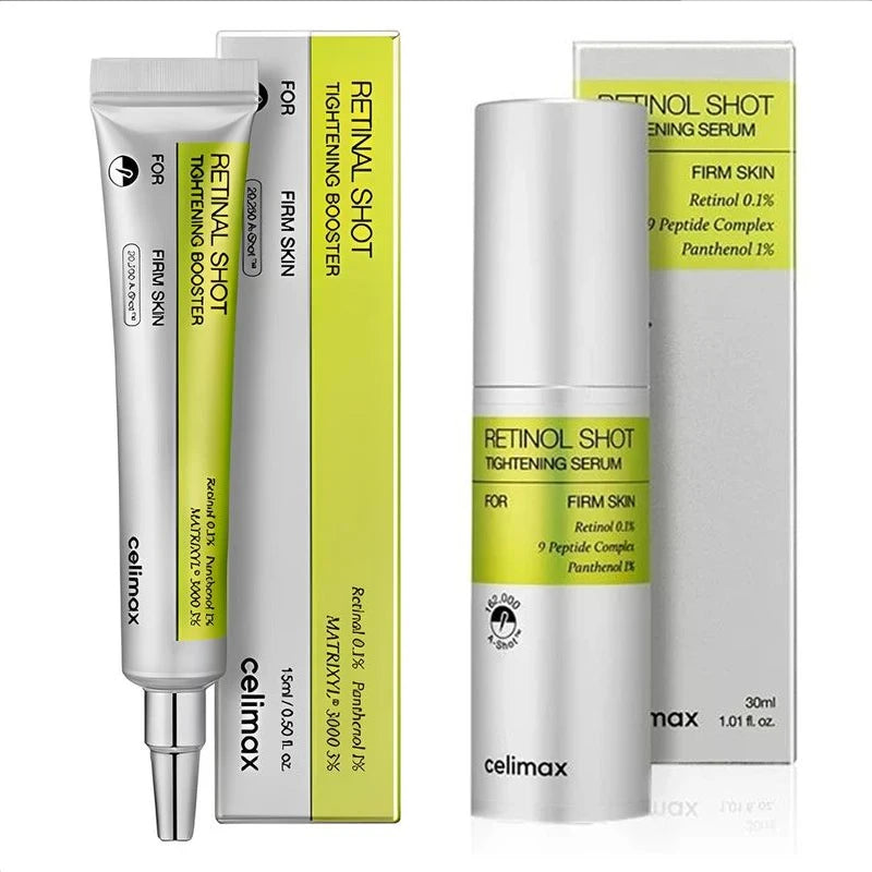 Korean Retinal Celimax Set Firming Enhancer Hydrating Shot Tightening Booster Face Cream Eye Serum Shrink Dark Circles Repair