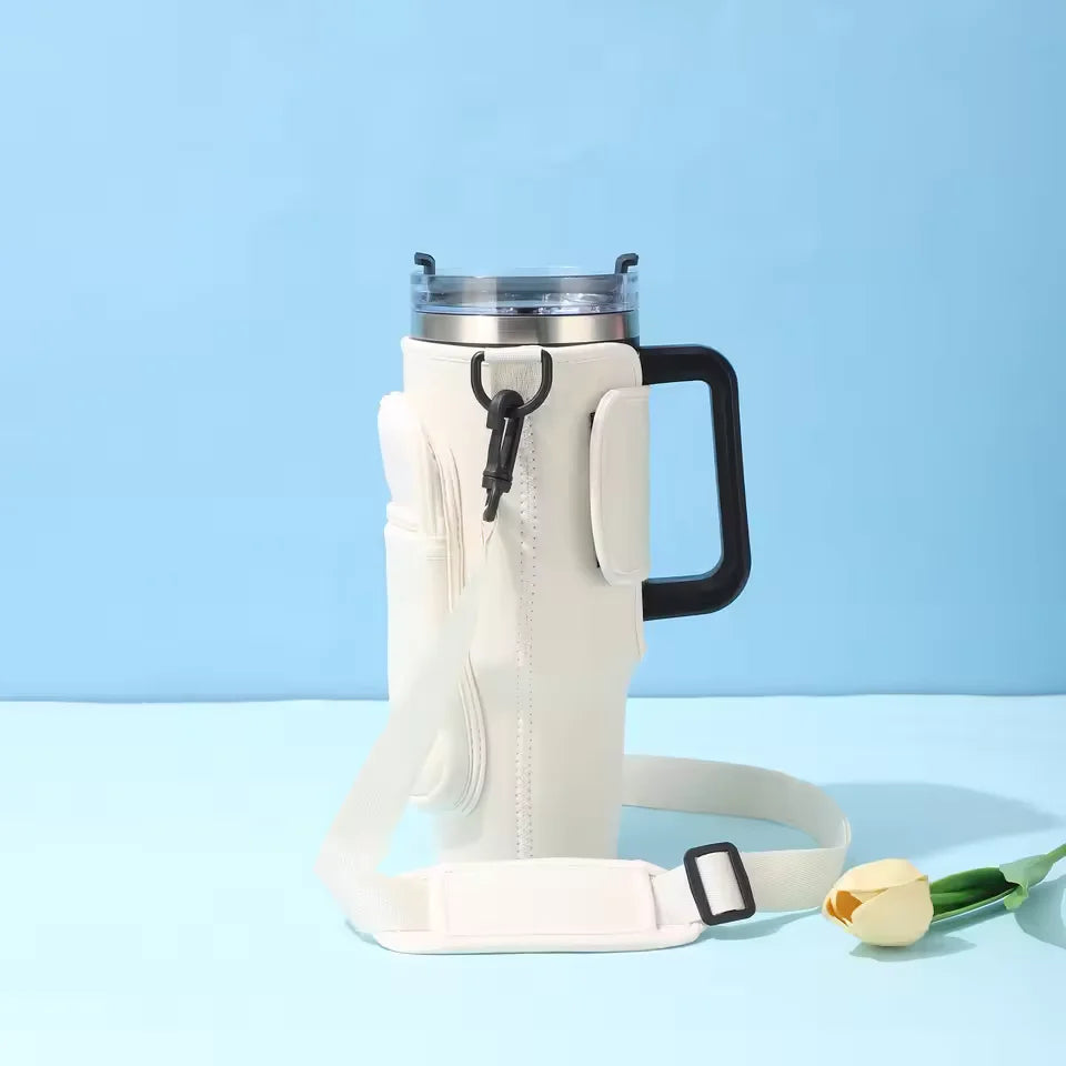 Bolsa para Copo Térmico com Alça Ajustável e Porta-Celular