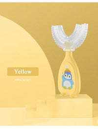 Escova de Dentes Infantil 360° em Silicone com Design em U