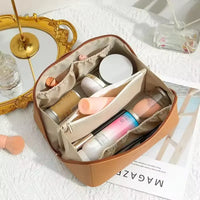 Waterproof Zipper Makeup Organizer Bag Female Portable Toiletry Storage Pouch Fashion Lady Cosmetic Case For Trip Business Trip