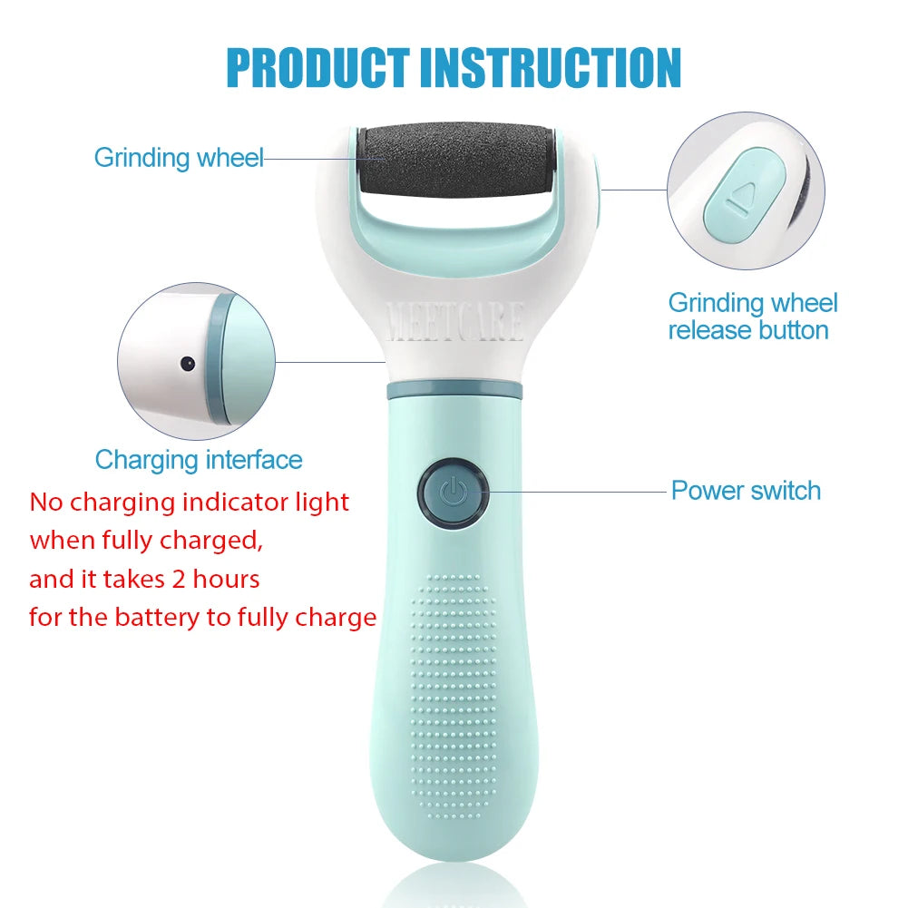 Lixa Elétrica para Pés com Recarga USB