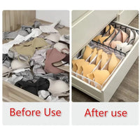 Kit 3 pieces Bra Drawer Organizer Bra Foldable Storage Box Divider Underpants Wardrobe Home