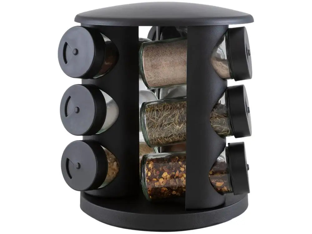 Glass Spice Rack, 10 Pieces, Brinox