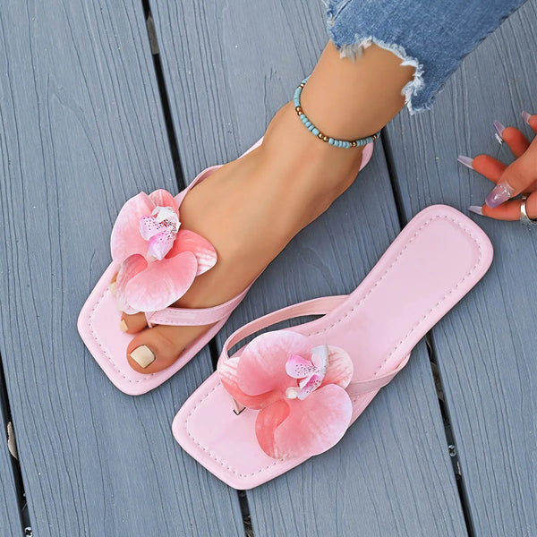 Sandália Feminina Casual com Bico Quadrado