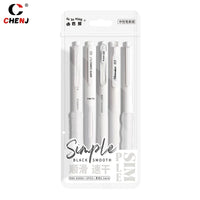 Kit com 5 Canetas Gel Minimalistas