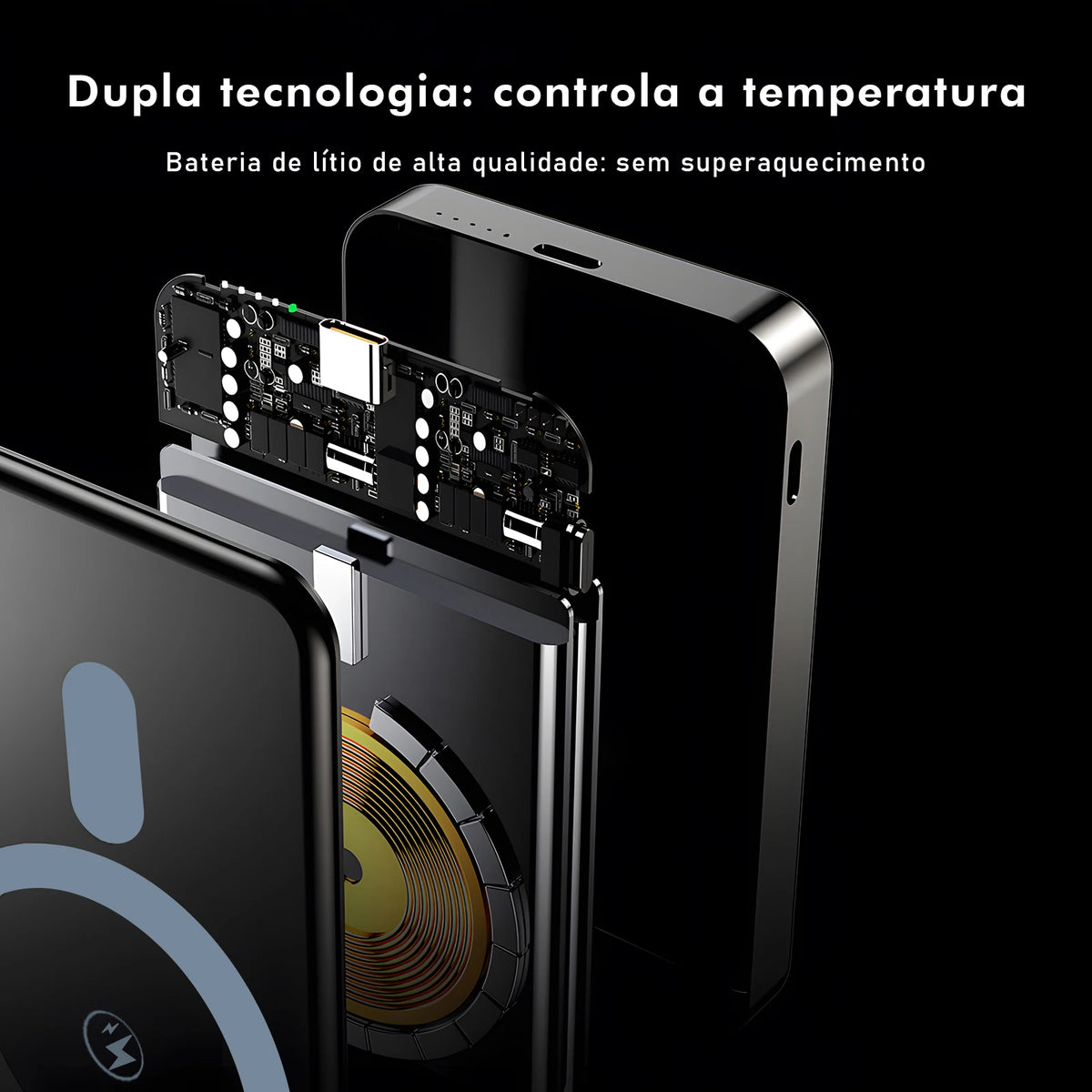 Magnetic Powerbank, Portable Charger, Power Bank, Portable Battery, Portable External Battery