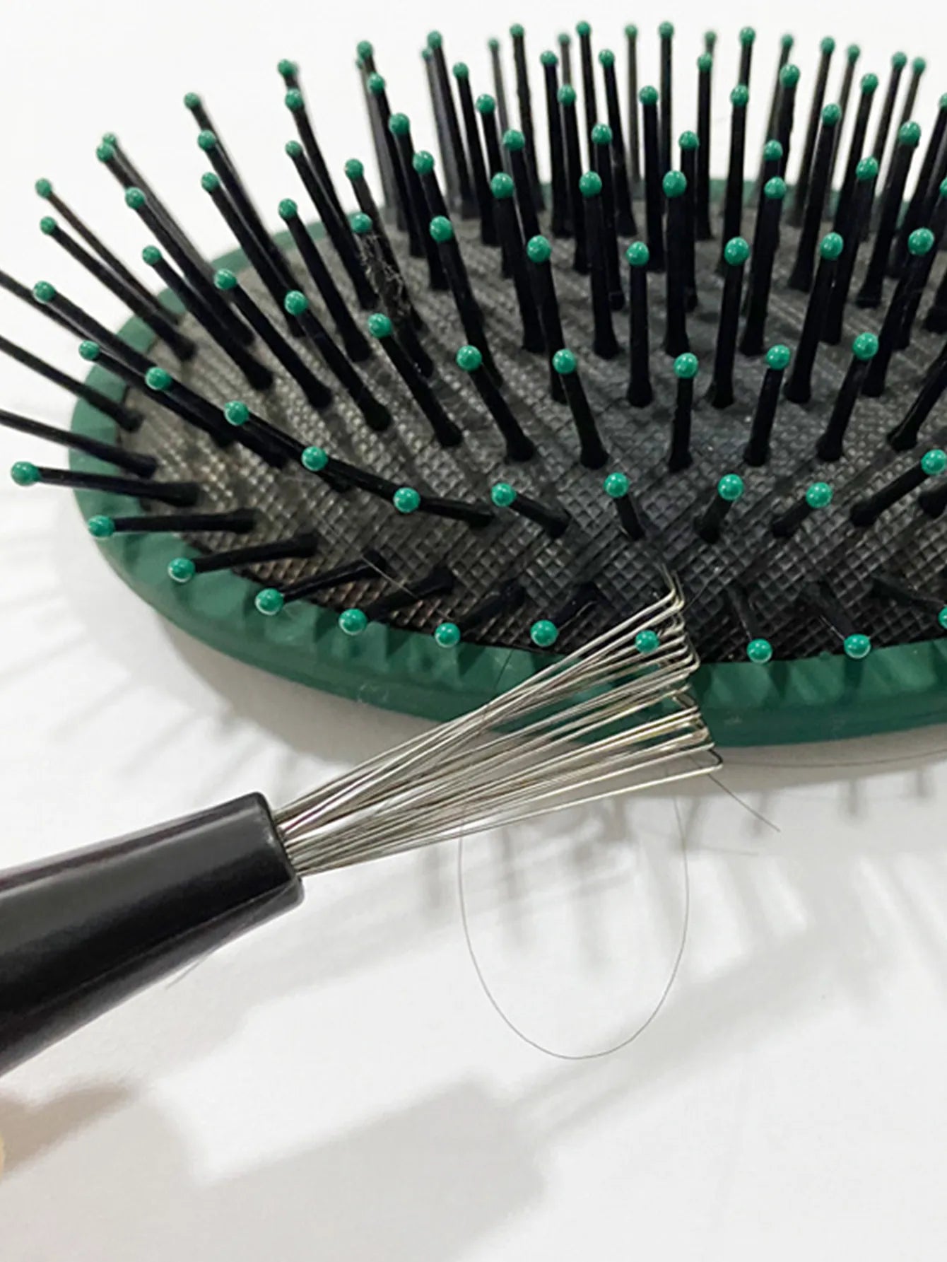 Comb Hair Brush Cleaner Plastic Handle Cleaning Brush Remover Embedded Beauty Tools Cleaning Products Cleaning Supplies