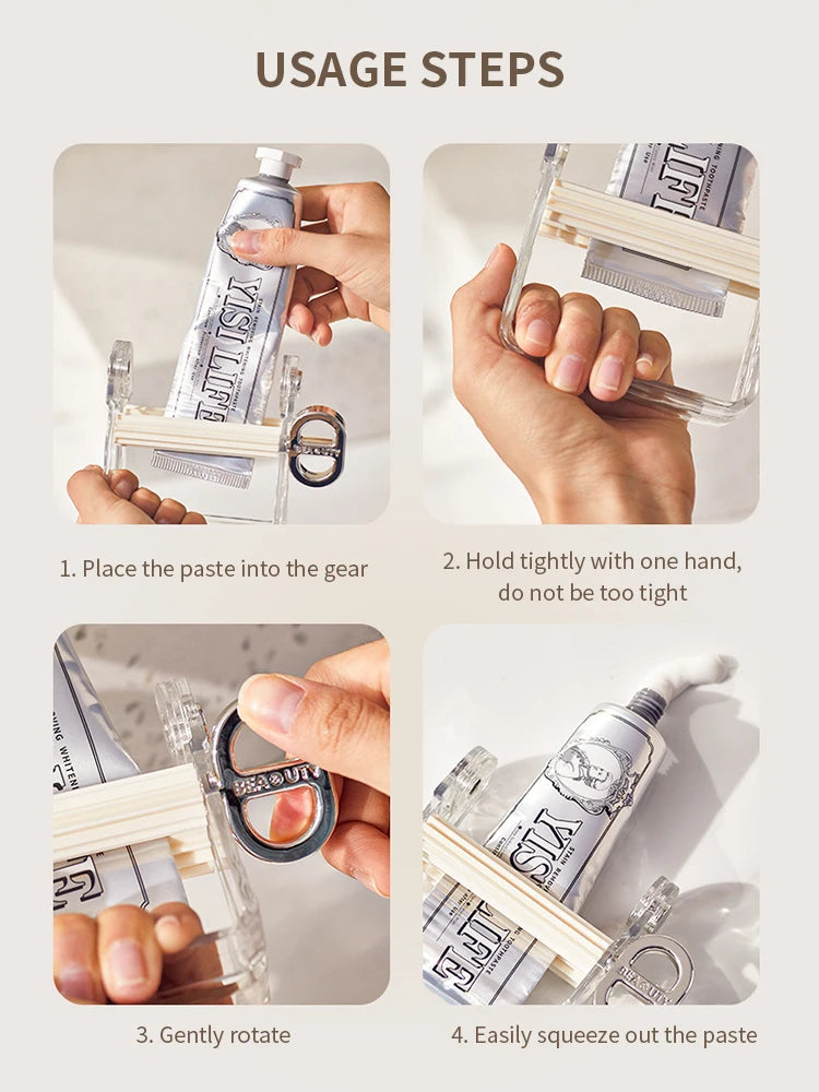 1PC Squeezing Toothpaste New Home Manual Spinning Toothpaste Facial Cleanser Skincare Products Hair Dye Oil Painting Paint