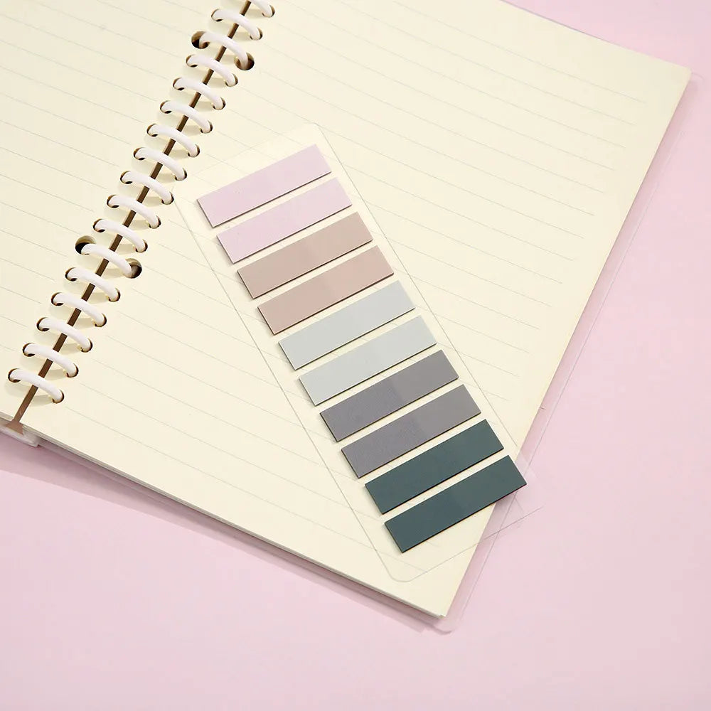Marcadores Adesivos Transparentes Coloridos com 200 Folhas
