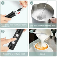 Mixer Elétrico  Recarregável USB com 3 Velocidades