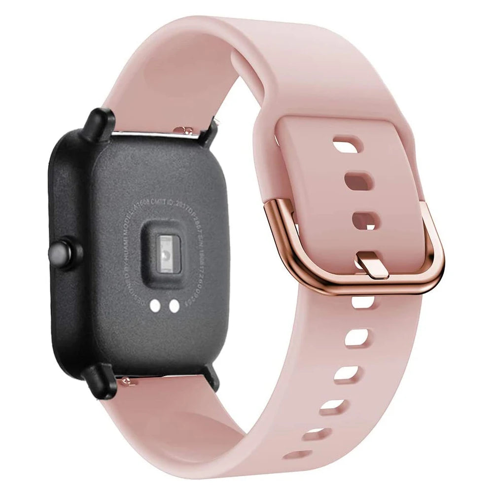 Strap For Amazfit GTS 2/4/3/GTS 2/4 Mini/GTR 4/2/2e 20mm/22mm Watch Silicone Sport Bracelet Amazfit bip 6 5 3/u pro Series bands