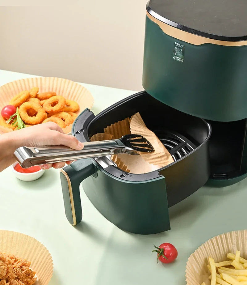 Papel Antiaderente para Air Fryer – Descartável e Fácil de Limpar