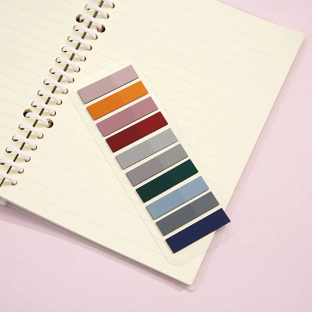 Marcadores Adesivos Transparentes Coloridos com 200 Folhas