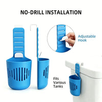 1/2PCS Silicone Toilet Tank Tablet Holder Versatile Toilet Bowl Hanging Cleaner and Deodorizer Hanger