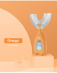 Escova de Dentes Infantil 360° em Silicone com Design em U