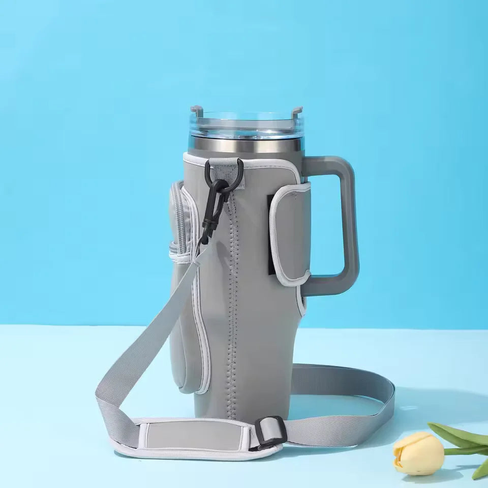 Bolsa para Copo Térmico com Alça Ajustável e Porta-Celular