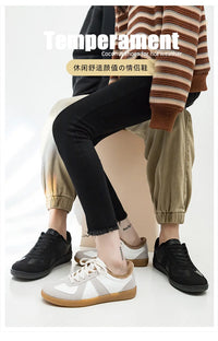 Unisex German Army Trainers Shoes Versatile White Casual Shoes 2026 Spring Retro Sneakers Couples Platform Sports Shoes