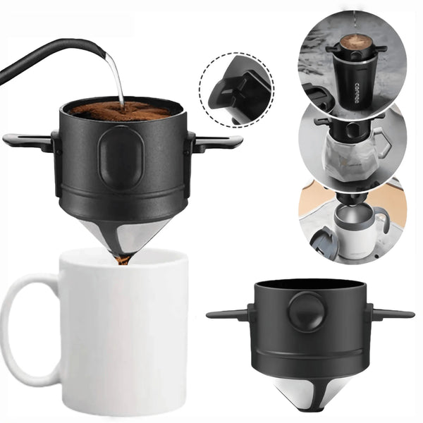 Infusor Portátil para Chá e Café em Aço Inoxidável