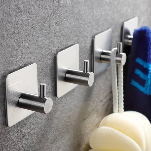Ganchos Adesivos em Aço Inox