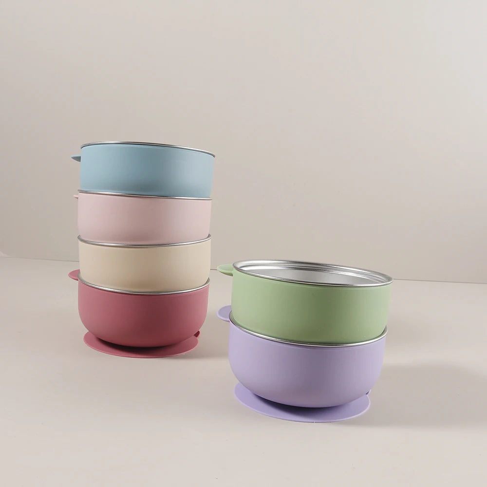 Tigela Infantil com Ventosa e Design Ursinho