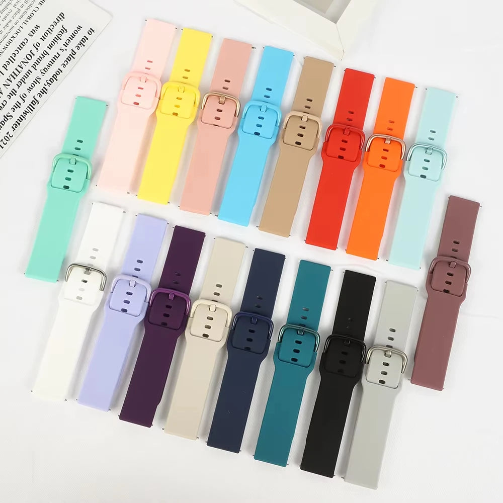 Strap For Amazfit GTS 2/4/3/GTS 2/4 Mini/GTR 4/2/2e 20mm/22mm Watch Silicone Sport Bracelet Amazfit bip 6 5 3/u pro Series bands