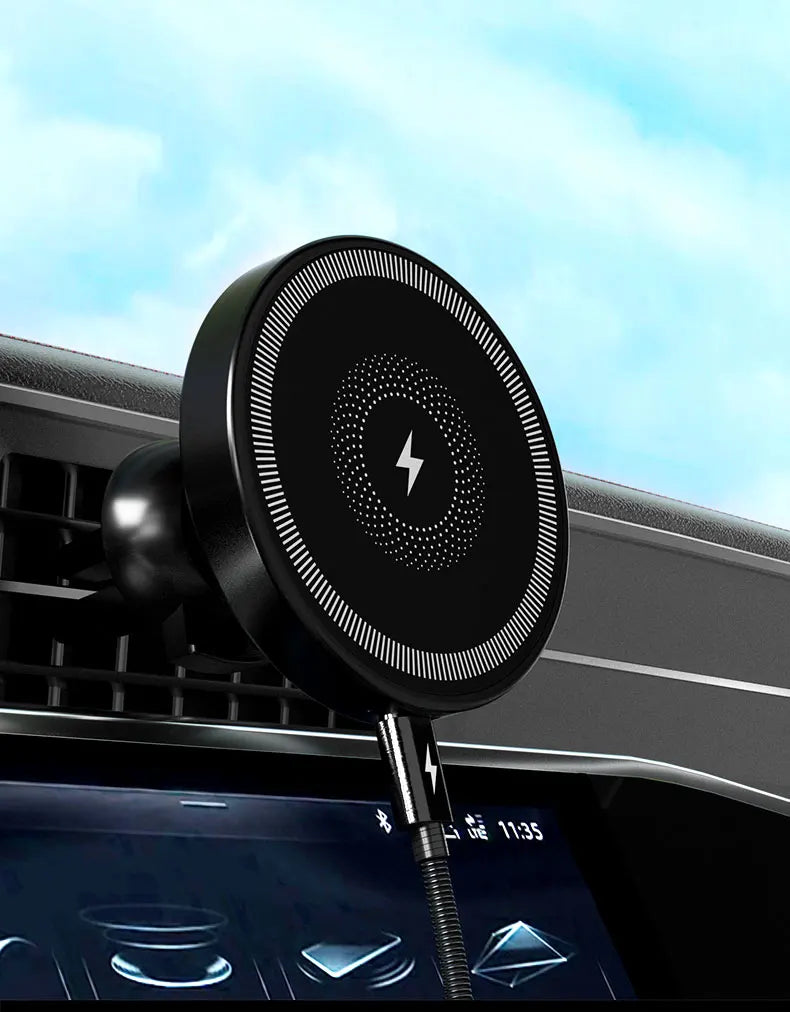 Magnetic Wireless Car Charger Air Vent Phone Holder Stand For iPhone 17 16 Pro Max 15 14 13 12 Fast Charging Cellphone Bracket