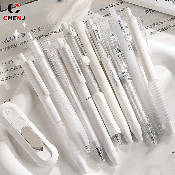 Kit com 5 Canetas Gel Minimalistas