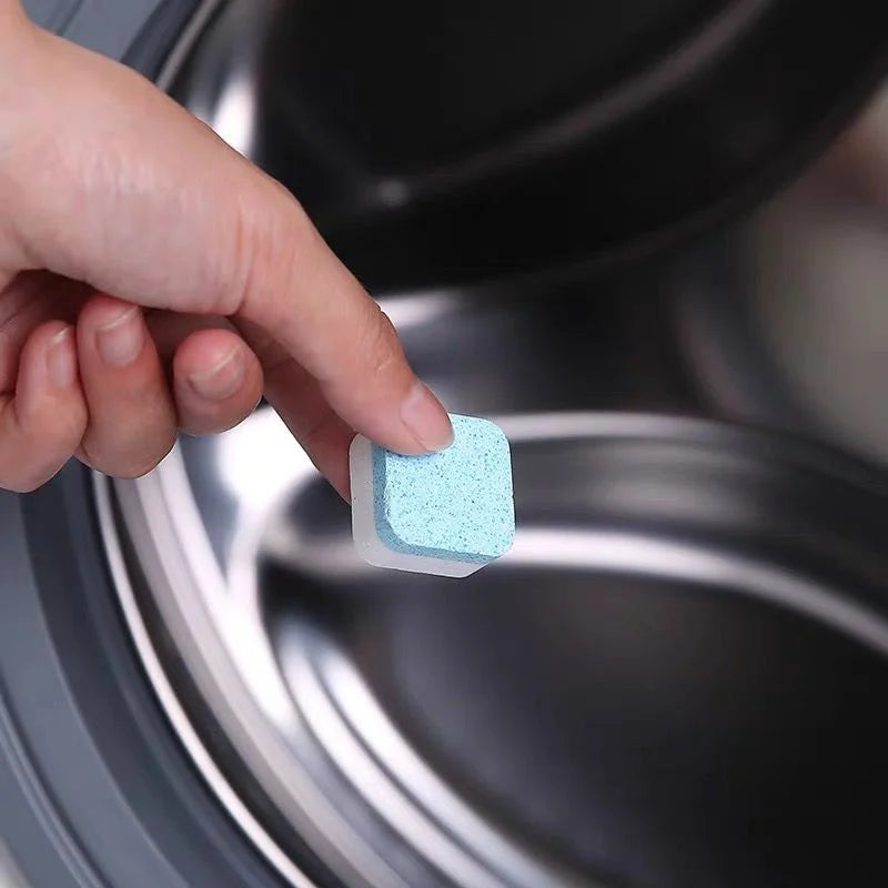 Kit 12 24 36 Pastilhas Efervescentes para Limpeza Profunda da Maquina de Lavar Desincrustante e Anticalcario