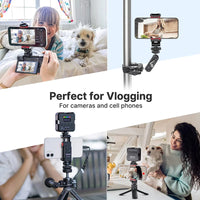 Ulanzi ST-06S Vertical Shooting Phone Mount Holder DSLR Camera Monitor Mount Tripod Mount Clamp for Smartphone Video Vlog