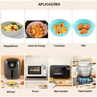 5 Shapes Reusable Silicone Non-stick Kit for Air Fryer Microwave Oven and Fryer Ideal For Healthy Baking if