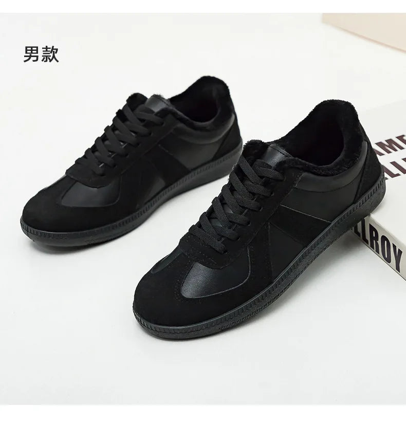 Unisex German Army Trainers Shoes Versatile White Casual Shoes 2026 Spring Retro Sneakers Couples Platform Sports Shoes