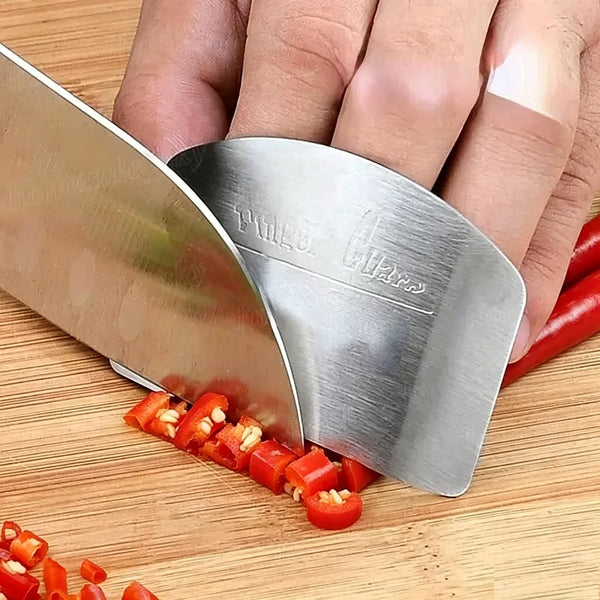 1PC Stainless Steel Finger Guard Anti Cut Shield Anti Slip Grip Safe Cutting Kitchen Tool for Cooking