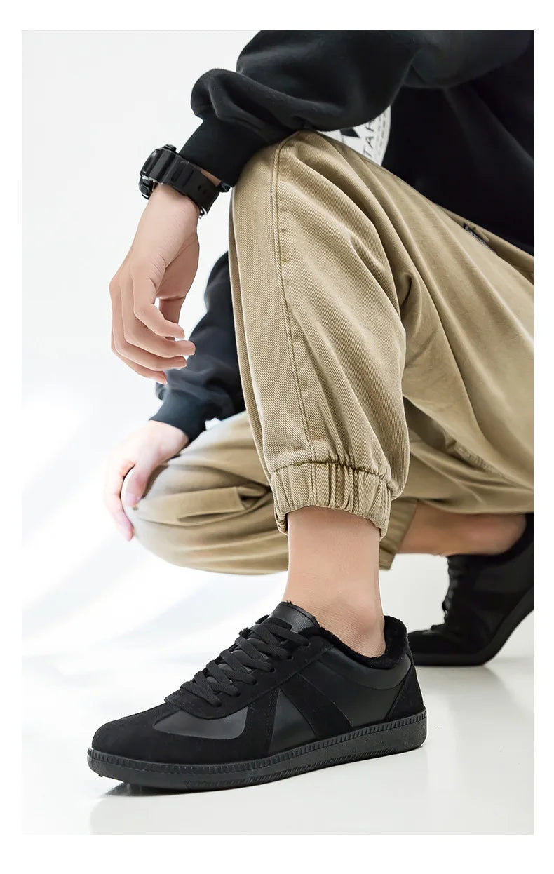 Unisex German Army Trainers Shoes Versatile White Casual Shoes 2026 Spring Retro Sneakers Couples Platform Sports Shoes