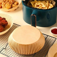 Papel Antiaderente para Air Fryer – Descartável e Fácil de Limpar