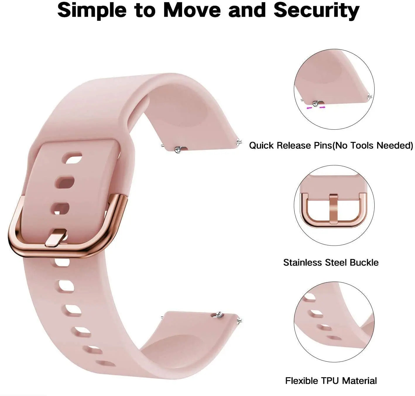 Strap For Amazfit GTS 2/4/3/GTS 2/4 Mini/GTR 4/2/2e 20mm/22mm Watch Silicone Sport Bracelet Amazfit bip 6 5 3/u pro Series bands