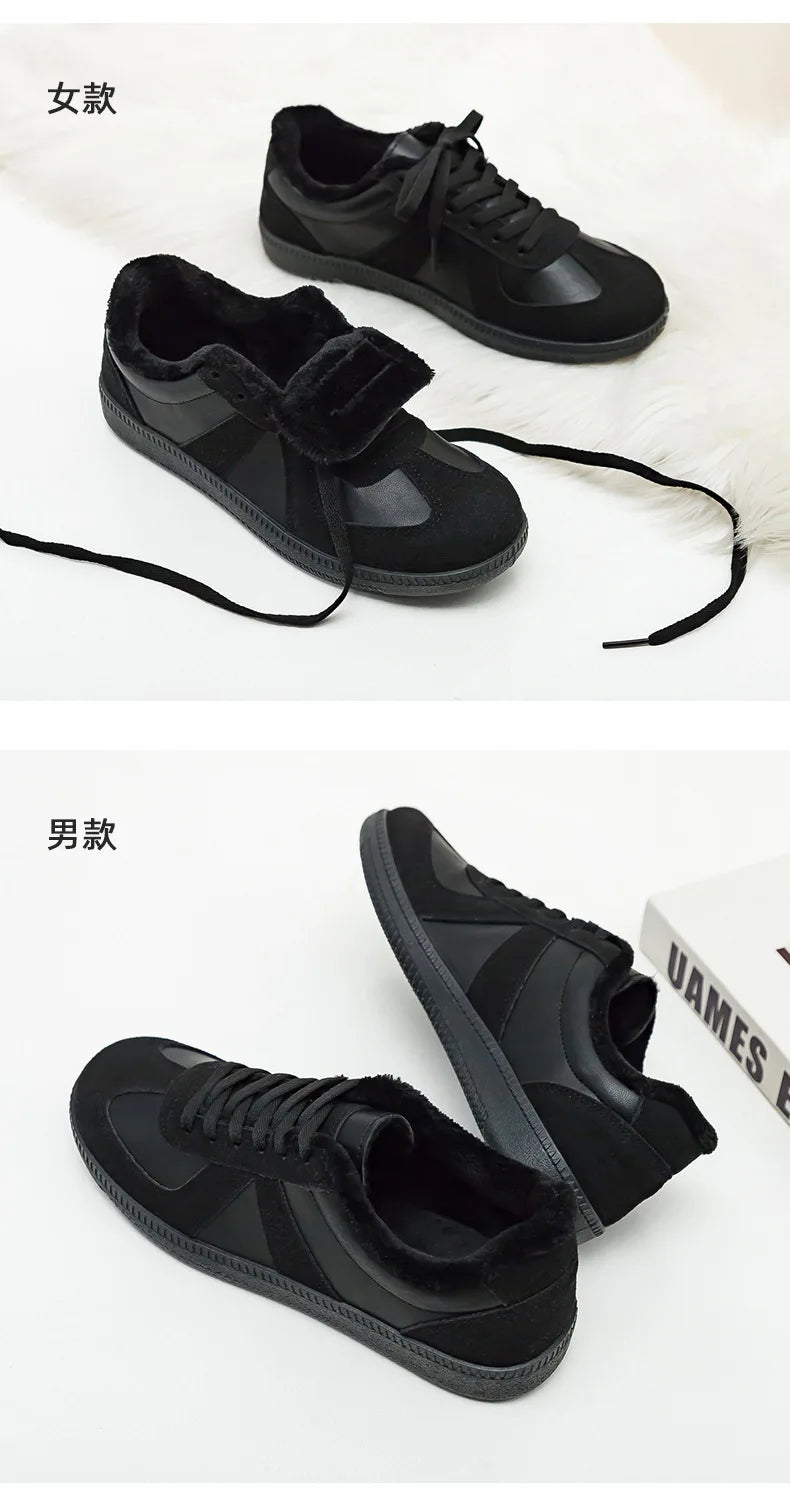 Unisex German Army Trainers Shoes Versatile White Casual Shoes 2026 Spring Retro Sneakers Couples Platform Sports Shoes