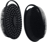 Exfoliating Sponge Dead Body Scrubber Skin Head Washing Brush Comb Silicone Bristle Bath Brush Scalp Massager Bath Tool Hygienic